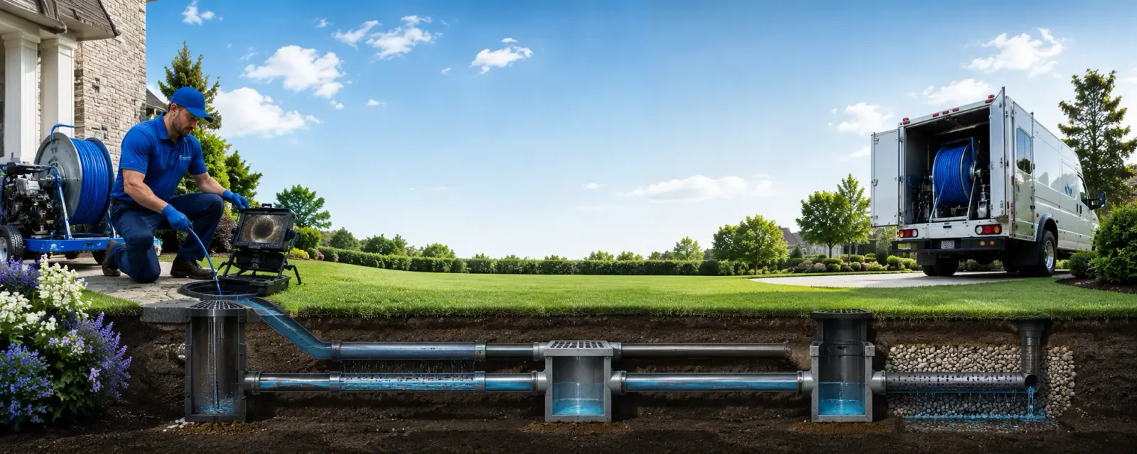 Outdoor drain cleaning information for Millersburg, KY